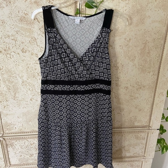 Diane Von Furstenberg black/white sleeveless dress - Picture 3 of 10